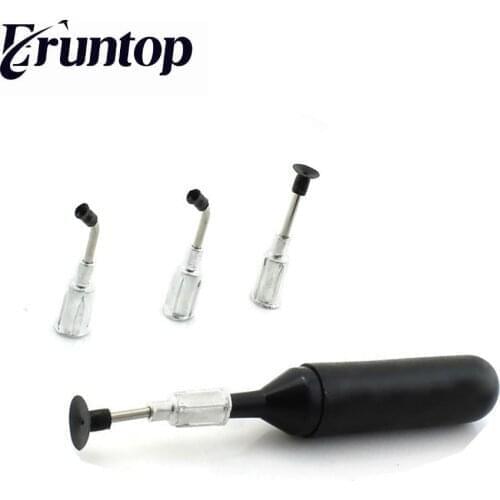 1pcs 4 in 1 Mini IC SMD Pick-up Vacuum Sucking Pen Soldering Pump Sucker Tool with 4 Suction Headers for Capacitor Resistor Chip
