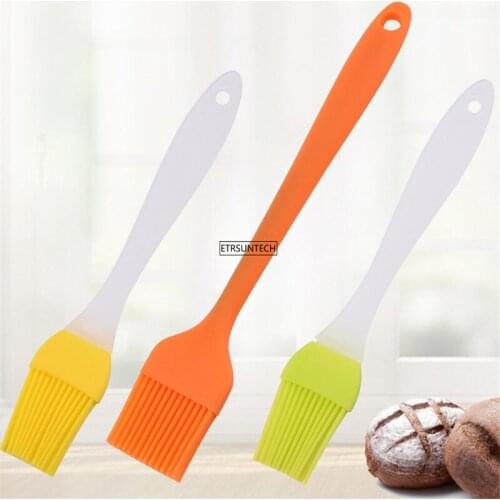 100pcs Silicone Brush High Temperature Baking Barbecue Brush Baking Tool Oil Brush Handle