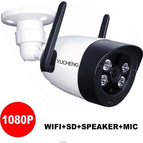 P6SLite Wireless WiFi Outdoor 1920*1080P 2.0MP IP Camera SD Card Slot ONVIF 2 Way Audio MIC Speaker SD Card Recording