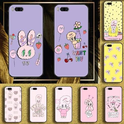 Esther bunny lovely rabbit Phone case For Xiaomi Mi Max Note 3 A2 A3 8 9 9T 10 Lite Pro Ultra black fashion coque 3D cell cover