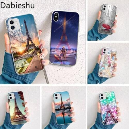 Paris Eiffel Tower France Painted Phone Case for iPhone 11 pro XS MAX 8 7 6 6S Plus X 5S SE 2020 XR cover