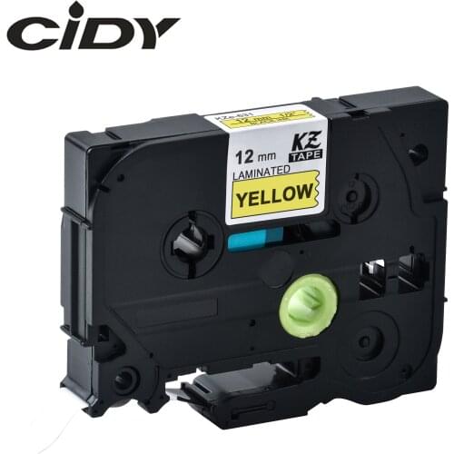 CIDY Tze 631 Tz631 Black on yellow minated Compatible P touch 12mm tze-631 tz-631 tze631 Label Tape Cassette Cartridge