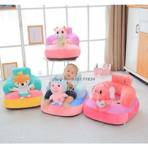 Children Learn To Sit On Sofa For 3 Months And 6 Months