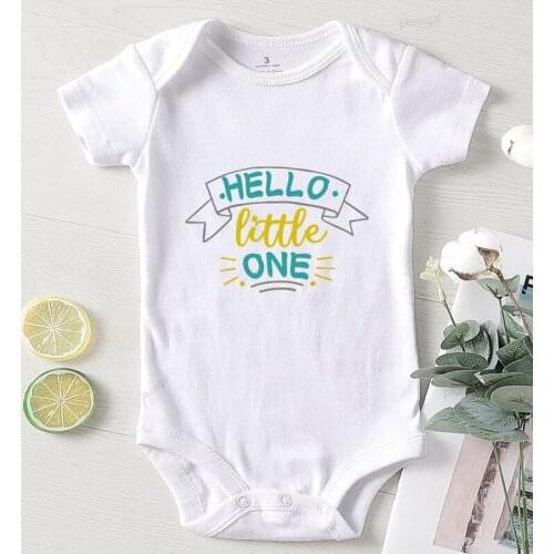 Baby Romper Fall Clothes for Toddler Girls Newborn Clothes Winter Long Sleeve Hello Little One Jumpsuits Boys Infant