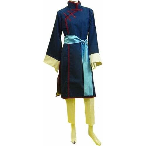 Black Butler Kuroshitsuji Lau Blue Cheongsam Kids Cosplay Costume for halloween costume