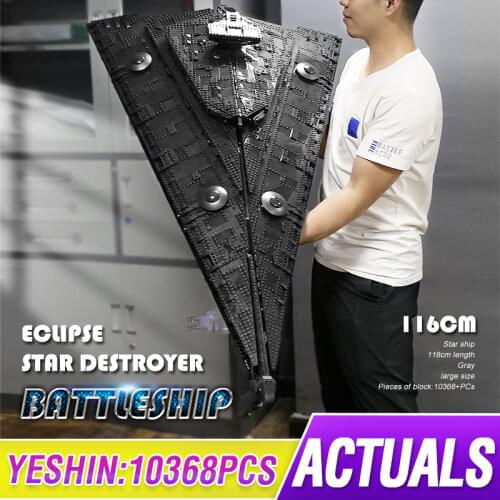 Mould King Star Plan Toys Building Blocks MOC Eclipse-Class Dreadnought With Full Interior Model Kits Destroyer Toy for Boys