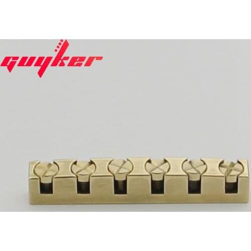 Guyker 43mm Guitar Nut Height Adjustable Bell Brass Nuts Replacement for LP SG Style Guitar