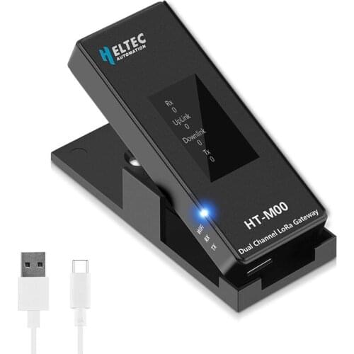 H ELTEC AUTOMATION HT-M00 Dual Channel Lora Gateway Support Standard Lorawan/ESP32 Lora Gateway 2 Channel Gateway 863-870MHZ
