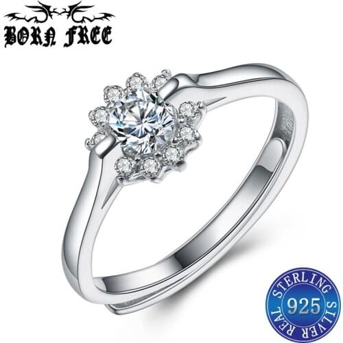 Rings jewelry silver 925 ring zirconia anillos bague femme argent 925 joyas mujer gifts for women ringen dames wedding ring lot