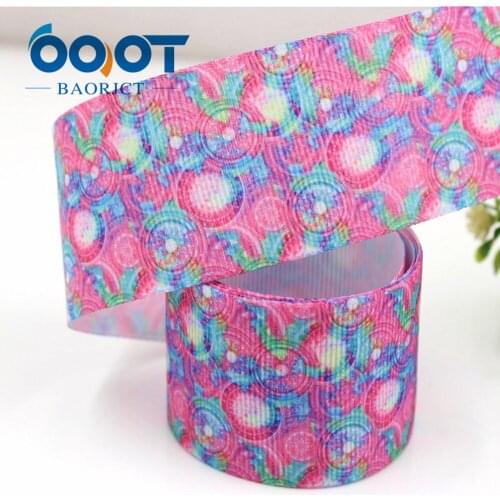 1-1/2"(38mm) Grosgrain Ribbon Gradient flowers Printed Tape 10y DIY Head Accessoris Wrapping Decorative Holiday Decorations