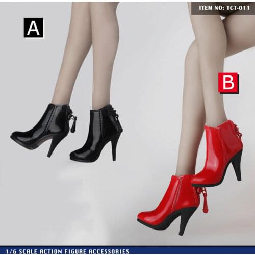 1/6 Scale Female Mid Boots Model for 12" Action Figure Doll