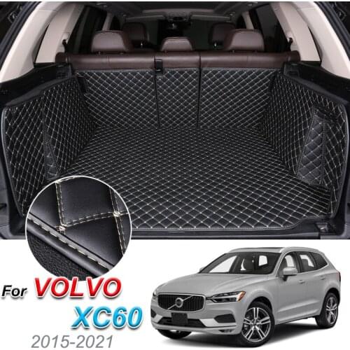 The Trunk Floor Leather Liner Car Trunk Mat Cargo Compartment Floor Carpet For Volvo XC90 2015-2021