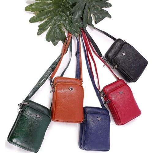 Latest Women Leather Shoulder Wallet Phone bag Case Female Multifunction Coin Change Passport Purse Card Holder Clutch For Girls