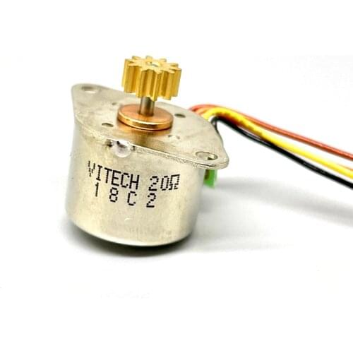 Brand New Mini 2-phase 4-wire Stepper Motor 15mm Stepper 20 ohm with Copper Gear Small Tiny Micro Motor Toy Engine For Toy Model