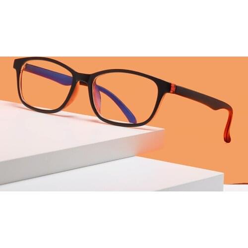 Classic Anti-Blue Light Computer Optical Eyeglasses Women Vintage Square Plastic Glasses New Myopia Prescription Eye Glasses