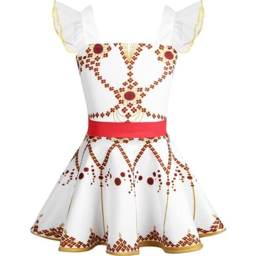 Girls Princess Felicie Cosplay Dresses Ballerina Girls Dress Stitching Ballet Tutu Dress For Girls Performance Kids Dress