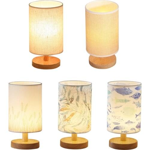 Bedside Table Lamp Dimmable Vintage LED Supply Desk Light Household Bedroom Accessories for Bedroom Living Room