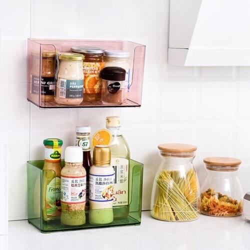 Simple Bathroom Storage Rack Wall-Mounted Storage Box Household Kitchen Organizer Storage Bathroom Accessories Storage Box