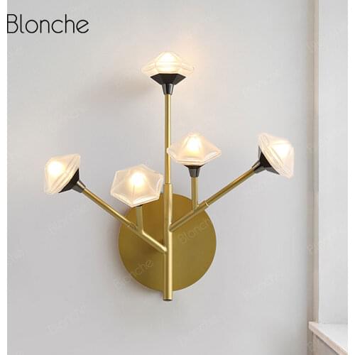 Modern Wall Lights LED Nordic Sconce Bedside Light Fixtures for Dining Room Aisle Cafe Decor Wall Lamp Multiple Head Luminaire
