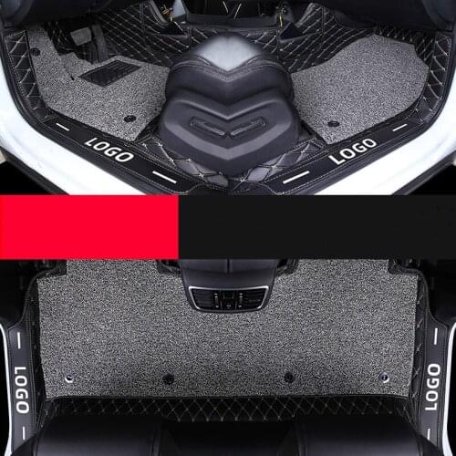 Special Car Floor Mats for Volvo XC60 S40 S90 S60 XC90 XC40 V40 V60 V90 S60L S80L No Odor Wire Loop Leather Carpets Waterproof