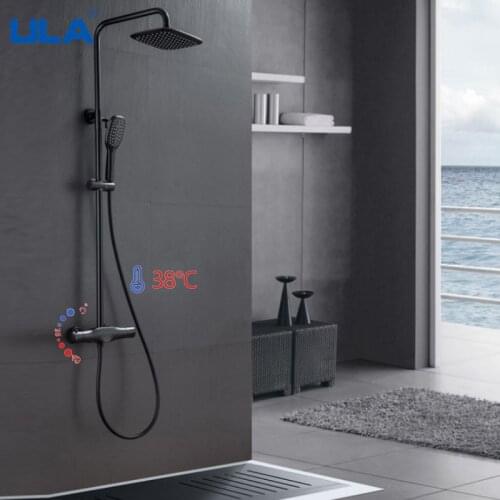 ULA Black Shower Faucets