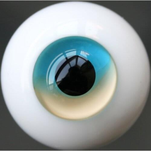 [wamami] 14mm Skyblue & Beige For BJD AOD DOD Doll Dollfie Glass Eyes Outfit