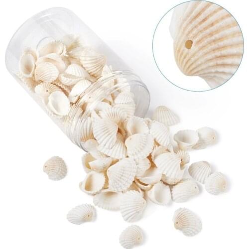 1 Box Cowrie Sea Shell Oval Beads Ocean Beach Spiral Seashells Charms Bead DIY Home Decoration, Party Wedding Decor