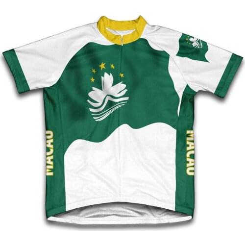 2021 MACAU More Style Men classic cycling team short sleeved bike Road Mountain Clothing Maillot ciclismo outdoor bike jersey