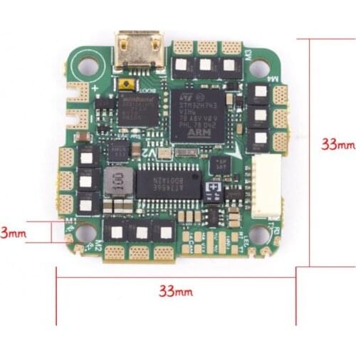 25.5x25.5mm IFlight Beast H7 55A AIO MPU6000 OSD Blackbox 5V 2.5A BEC Barometer 2-6S Plug-and-Play for Vista Digital System