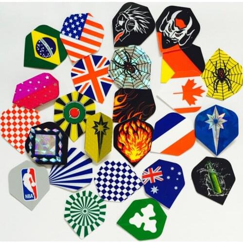 60Pcs Mixed Style Professional Dart Flights Darts Accessory Outdoor and Indoor Sports Standard Dart Tail Wings