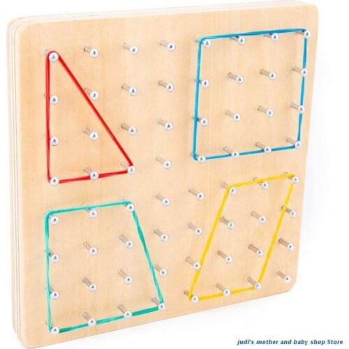 67JC Wooden Mathematical Array Graphic Educational Toy with Puzzle Matri Pattern Card