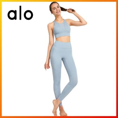 Alo Yoga Womens Pants Yoga Fitness Shaping Sweatpants Sexy Hip-up Peach Hip High Waist Leggings DS-26