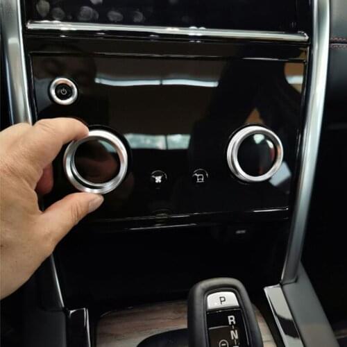For Land Rover Discovery Sport L550 2020 Aluminum Alloy Center Air Conditioning Knobs Audio Circle Trim Car styling Accessorires