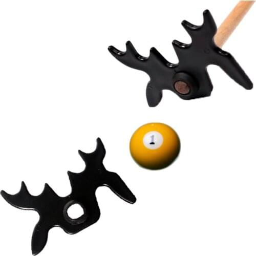 Black snooker Billiards cue rack shelf pool cue shelf pool cue shelf cross antler pole shelf pool cues rod rack rod rack Holder