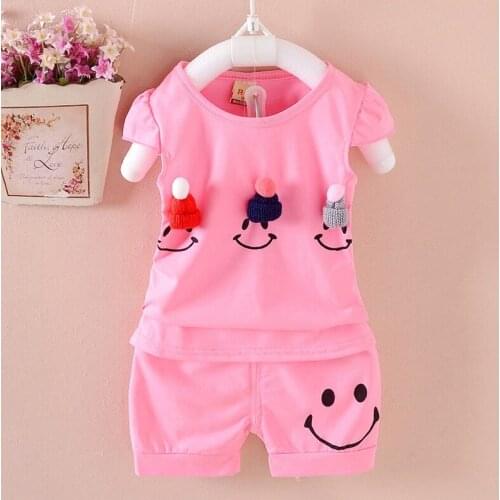 Childen Wit girls clothing set 100% cotton Lovely Lotus sleeves + shorts 2 pcs children clothing sets baby suits for girls