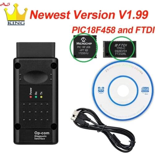 Op com V1.99 for opel 2020 OP COM interface with PIC18F458 FTDI FT232RL OP-COM opel Diagnostic scanner professional Opcom 1.99