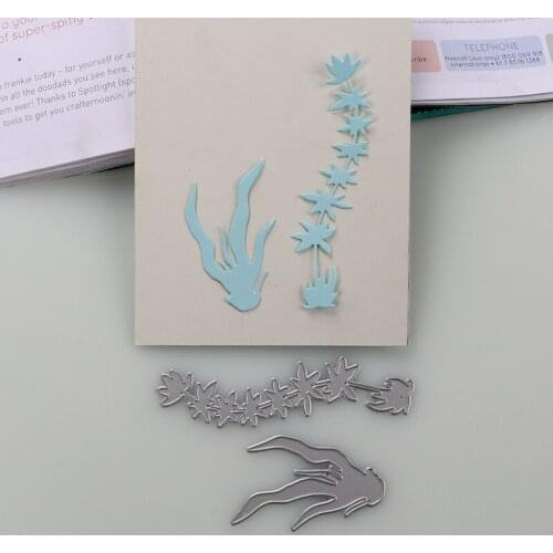 DUOFEN METAL CUTTING DIES sea grass sea plants stencil DIY Scrapbook Paper Album 2019 new