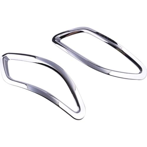 DWCX 2X Chrome Car Rear Fog Lampshade Cover Trim fit for Lexus RX270 RX350 RX450 2010 2011 2012 2013 2014 2015