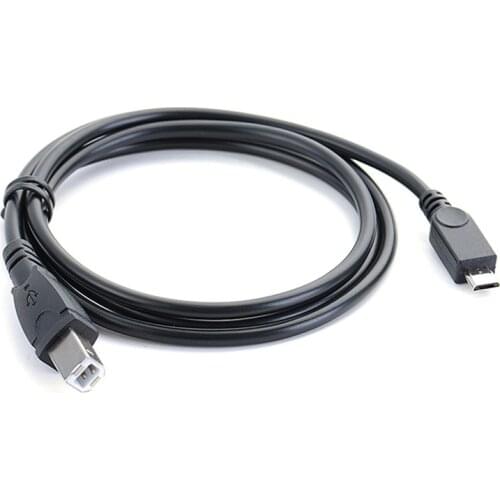 3.2ft Micro USB Male To USB B Type Male Data OTG Cable For Mobile Tablet Printer 1m Connector 2 : Standard B Type Male