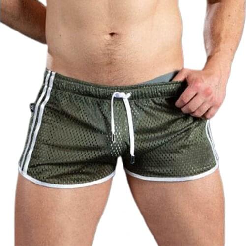 Summer Men Casual Short Pants Quick Dry Breathable Polyester Mens Sports Fitness Running Shorts Joggers Board Shorts