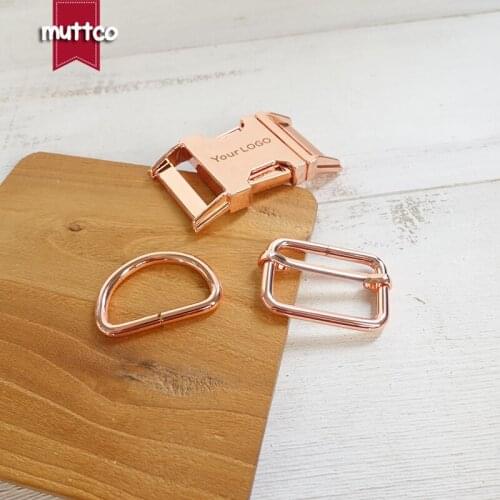 Metal buckle+adjust buckle+D ring/set) personalized buckle 3.0cm engrave name phone number DIY puppy collar accessories