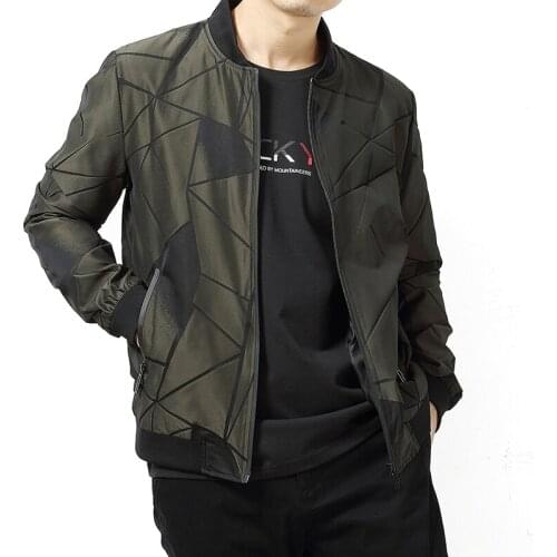 Spring Leisure Travel Mens Jackets , Fashion Large Size 8XL, 7XL,6XL,5XL Jacket Men , Solid Color Stand Long Sleeve Jackets