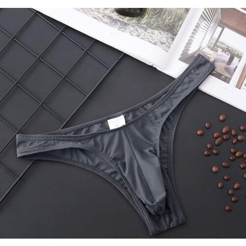 Men Briefs Pouch Underwear Breathable Peni Thong Ultra-Soft Low-Rise Bikini G-String T Back Thongs Bikini Panties Lingerie Men