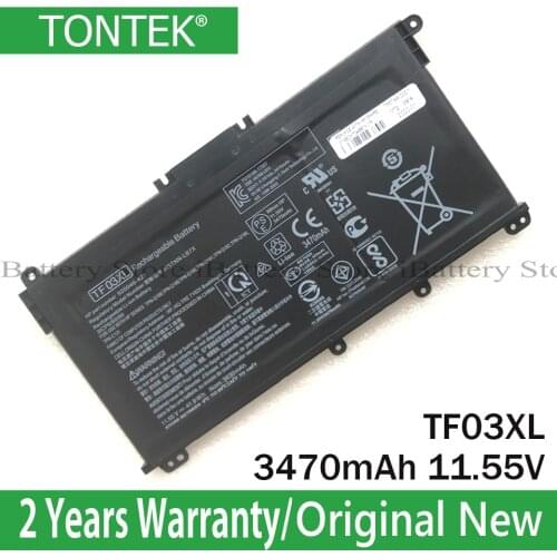 Genuine Battery TF03XL For HP Pavilion 15-CC 14-bf033TX 14-bf108TX TPN-C13 Q188 Q189 Q190 Q191 Q192 Q196 HSTNN-IB7Y Original