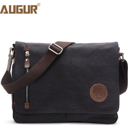 New Canvas Bag Mens Shoulder Bag Messenger Bag Cross-Border Supply Korean Style Leisure Student Bag