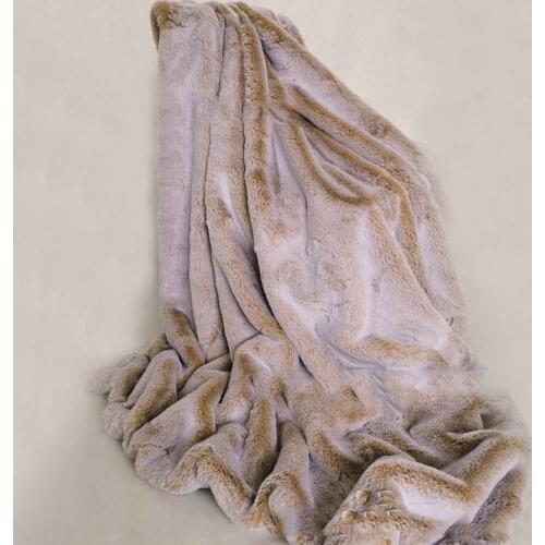 Faux Fur Blanket High Imitation Rex Rabbit Fur Super Soft Blanket