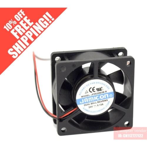 JAMICON 6025 6CM jf0625b2m-r 24v 0.13a cooling fan