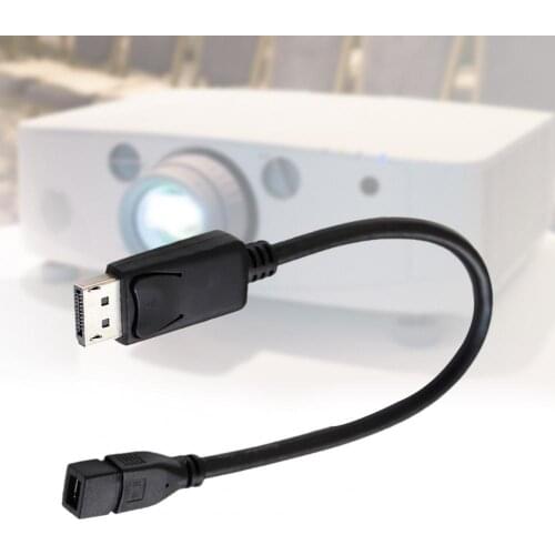 Portable Mini DisplayPort for Thunderbolt 2 Male to Female DP Converter Adapter