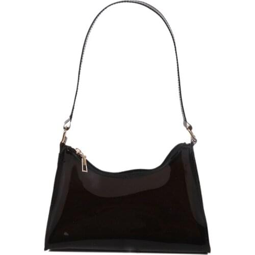 Transparent Clear Jelly Handbag Shoulder Bags for Women Elegant Evening Party Underarm Bag Totes Female Purse