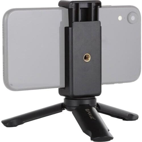 PULUZ Mini Portable Folding Plastic Stand Tripod Tripode&Universal Phone Clamp Bracket Smartphones Holder Clip for xiaomi,huaw